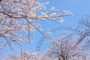 横浜市関内オフィスビルの環境写真、周辺環境の屋外撮影