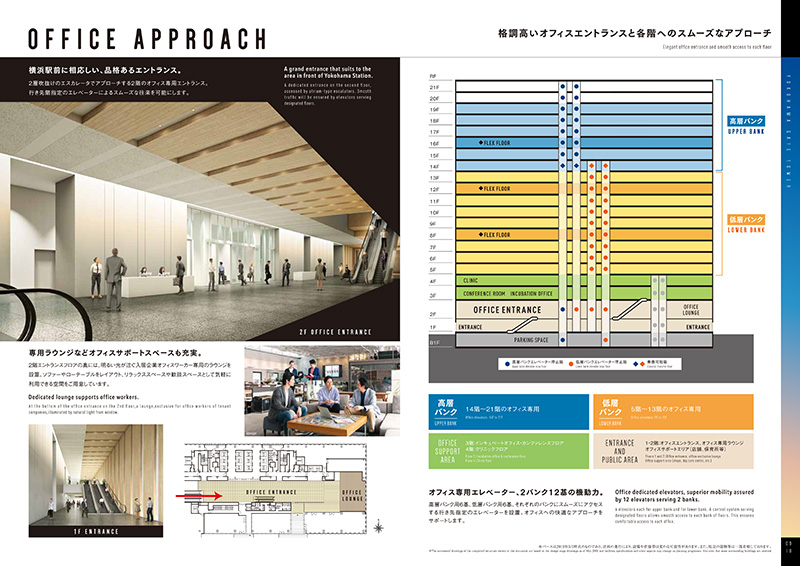 横浜のビジネスタワー「横濱ゲートタワー」のパンフレットのプレビュー画像